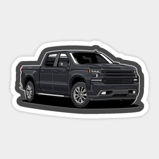 Silverado Truck 1500 (Black) Sticker